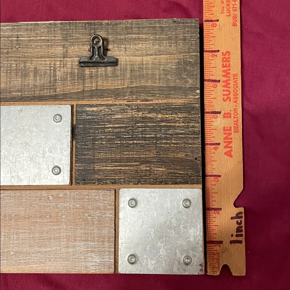 Hobby Lobby Rustic Clip Frame in Brown and Silver
